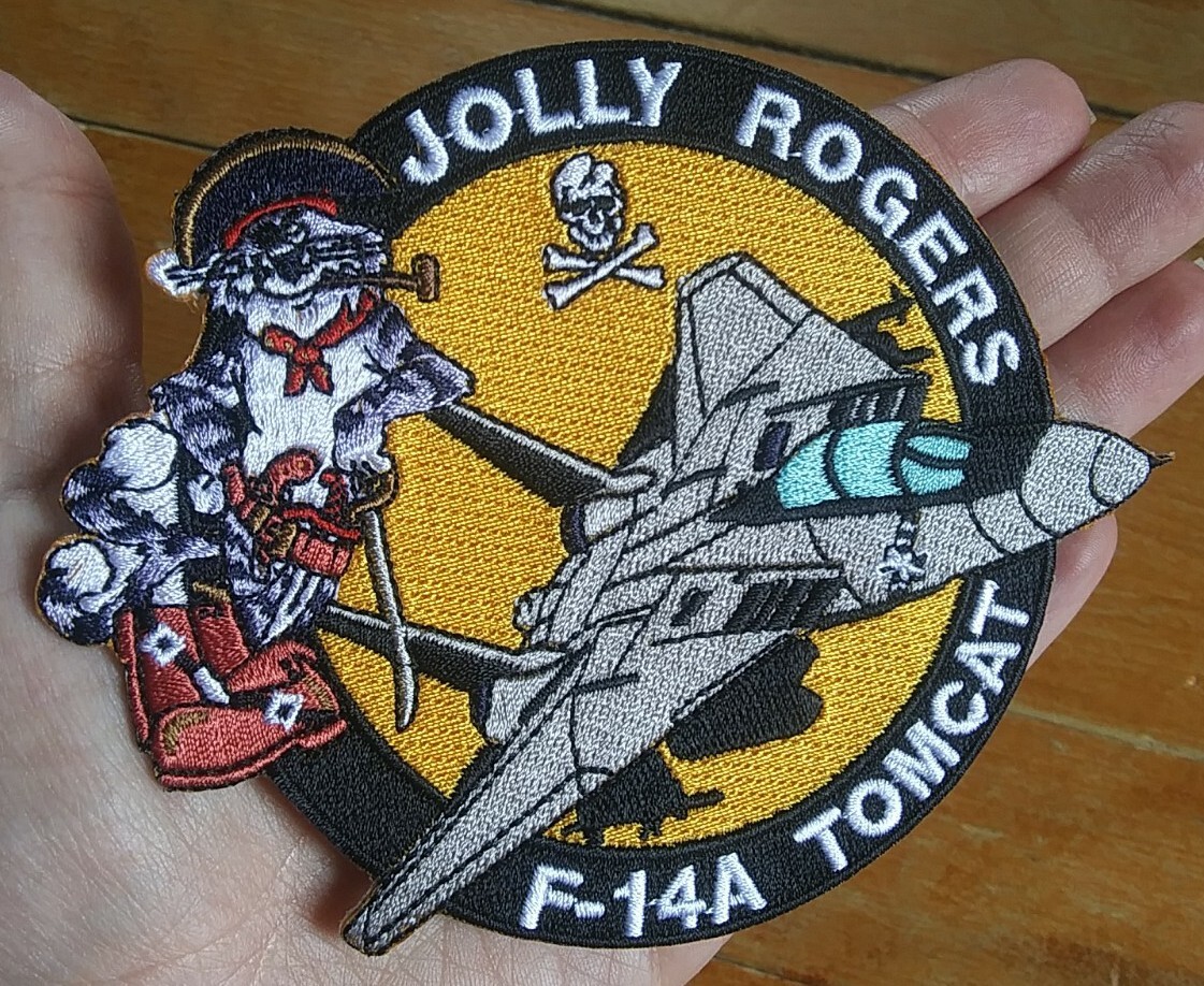 F-14A TOMCAT VF Fighter Squadron ~ JOLLY ROGERS ~ US MILITARY NAVY Patch