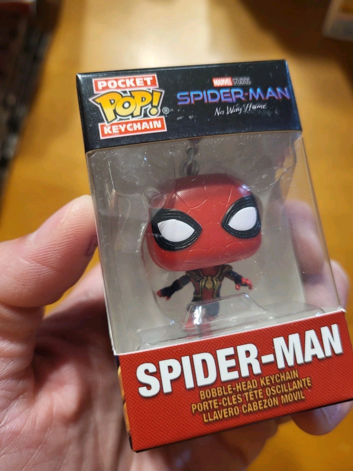 Funko Pop Pocket Keychain Marvel Spider-Man No Way Home Bobble Head