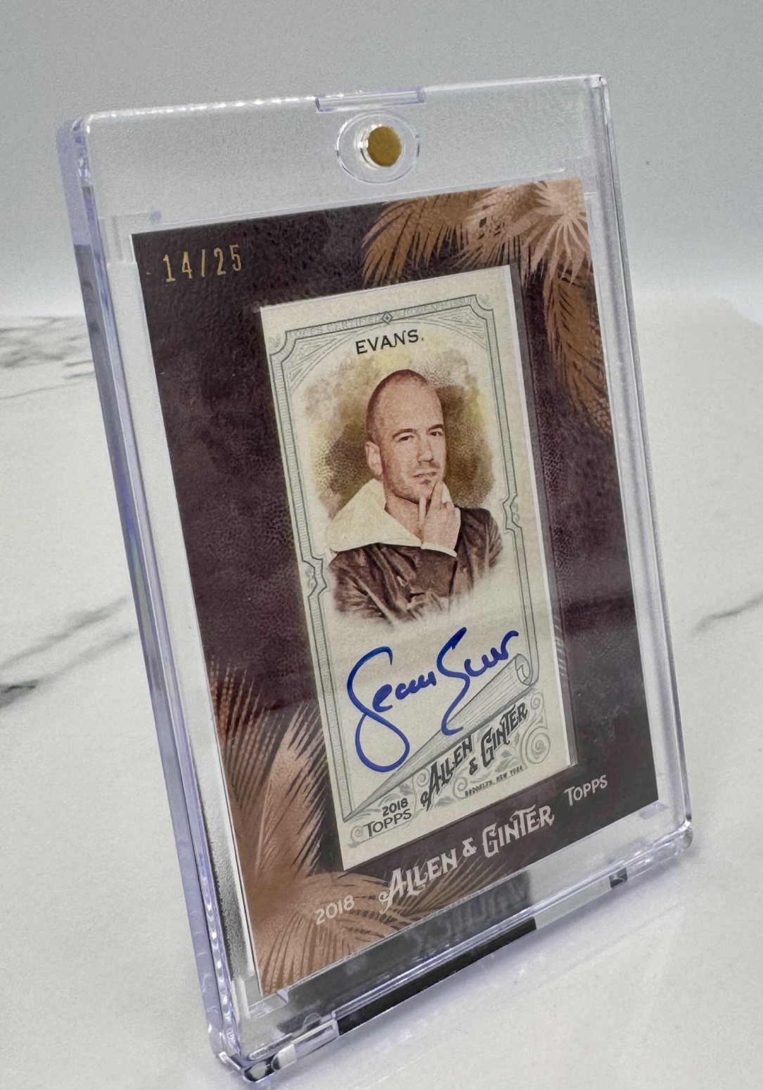 2018 Topps Allen & Ginter Sean Evans – Hot Ones Mini Framed Autograph /25 MA-SE