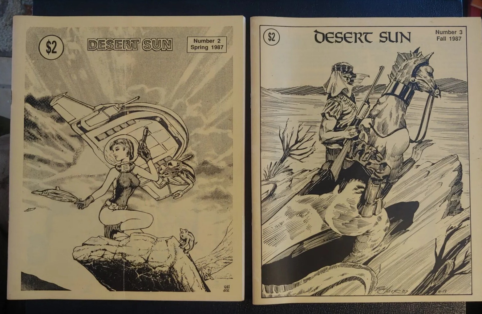DESERT SUN Vintage Sci-Fi Fantasy Horror Comic Magazine 1987