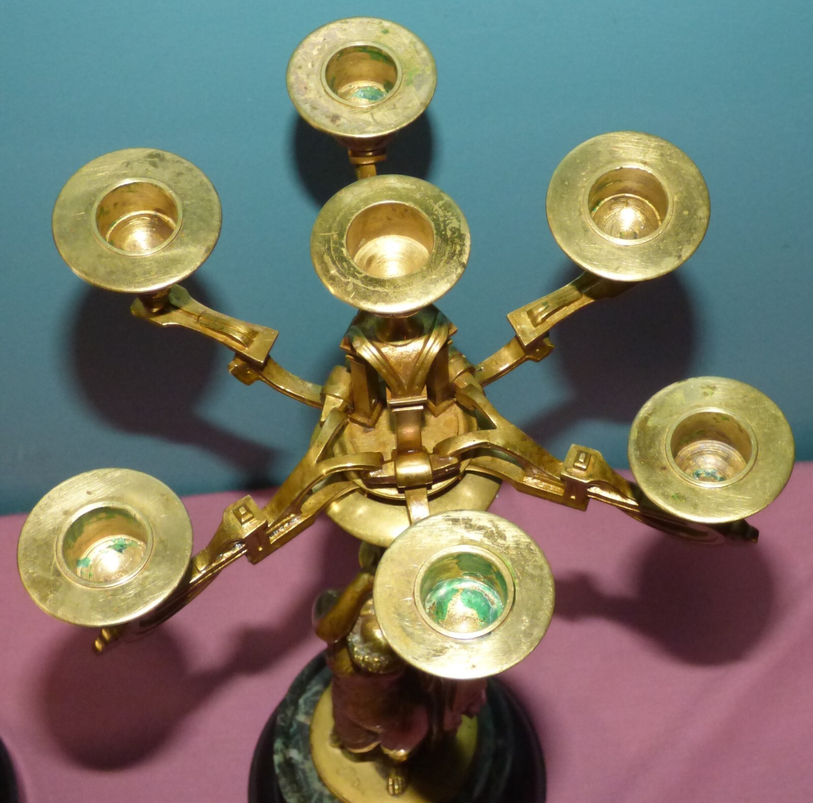 Pair French Neo Classical Bronze Figural Candelabras James Pradier, Susse Fres