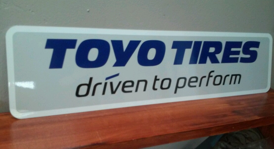 TOYO TIRES Aluminum Sign 6″ x 24″