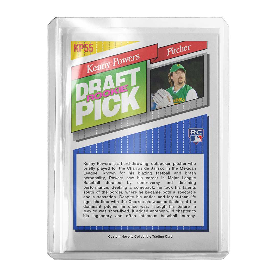 Custom Kenny Powers x Eastbound & Down 92 Sports Novelty Facsimile Trading Card