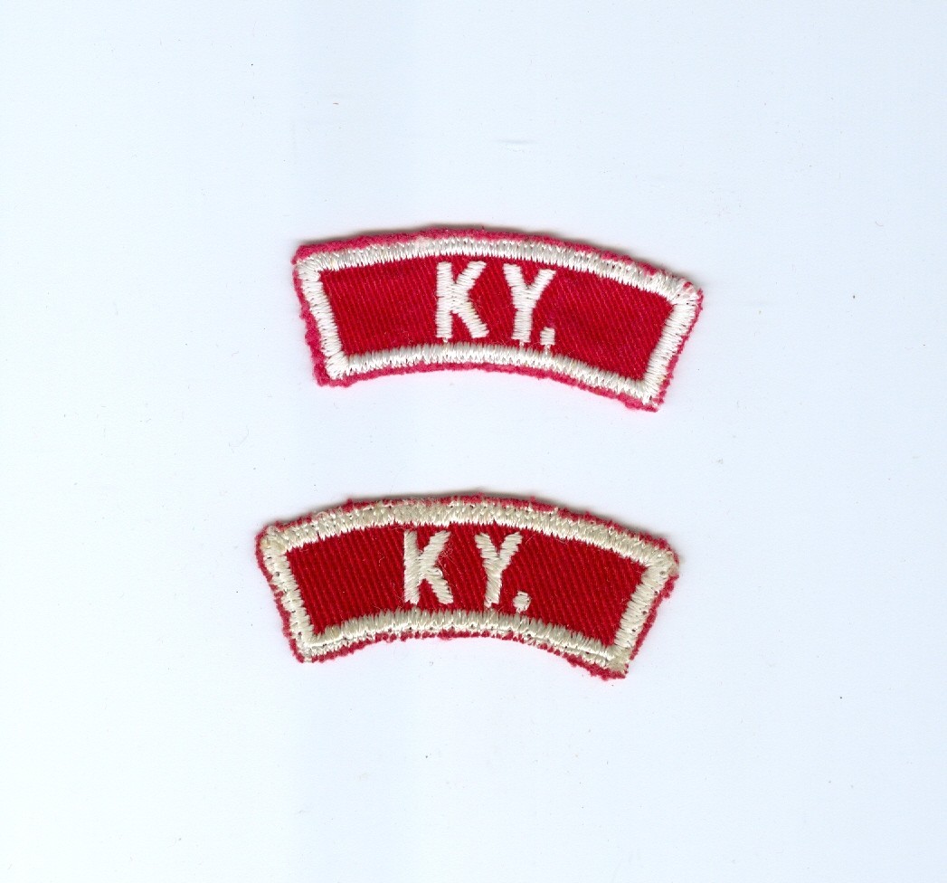 2 KY. Red & White state strips