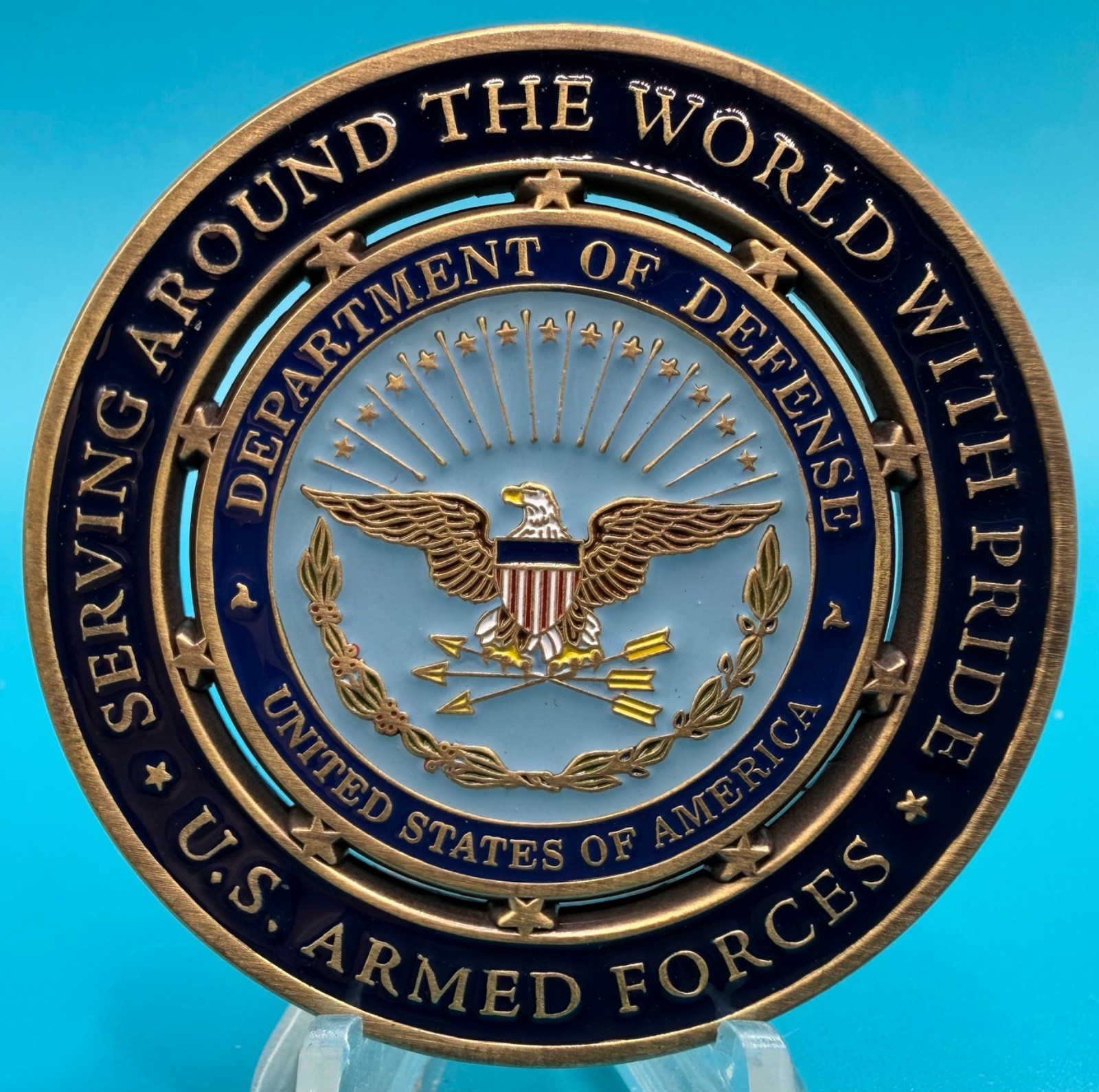 Department of Defense DOD All Branches Quality HTF Military Challenge Coin