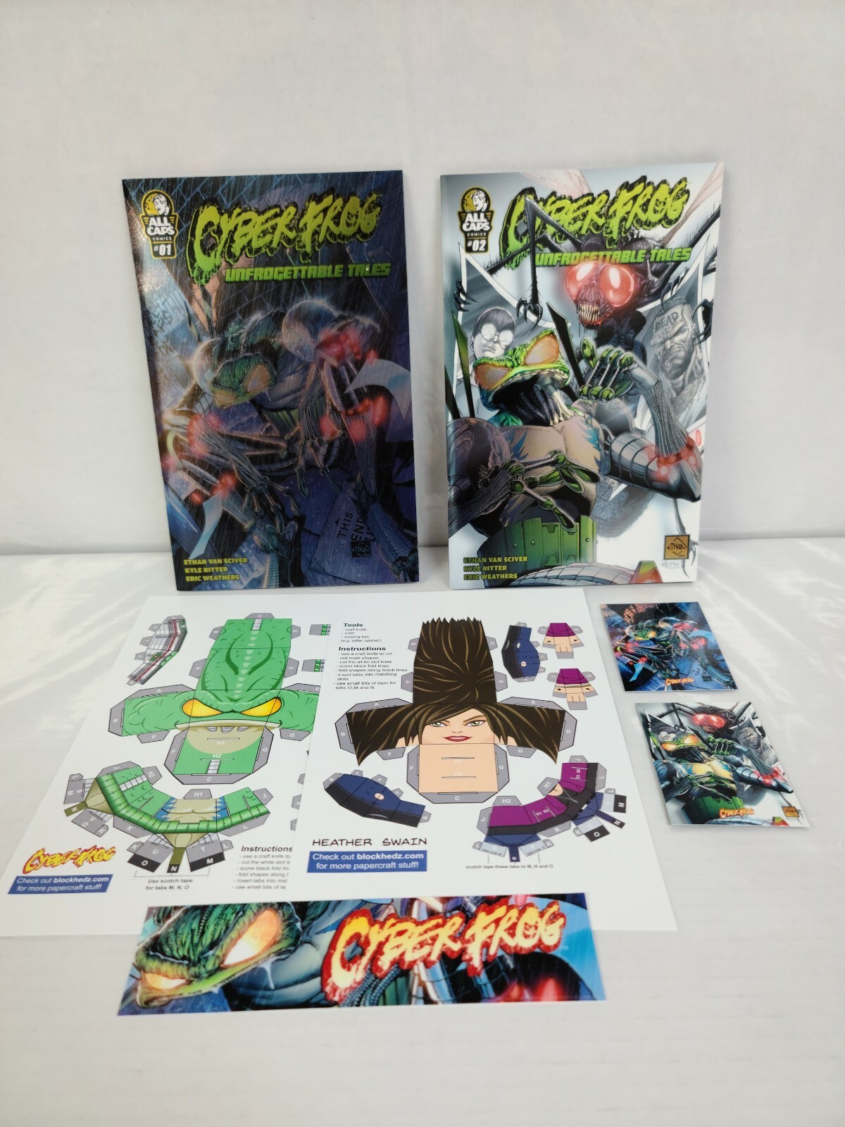 Cyberfrog Unfrogettable Tales #1-2 | Ethan Van Sciver | All Caps Comics 2019