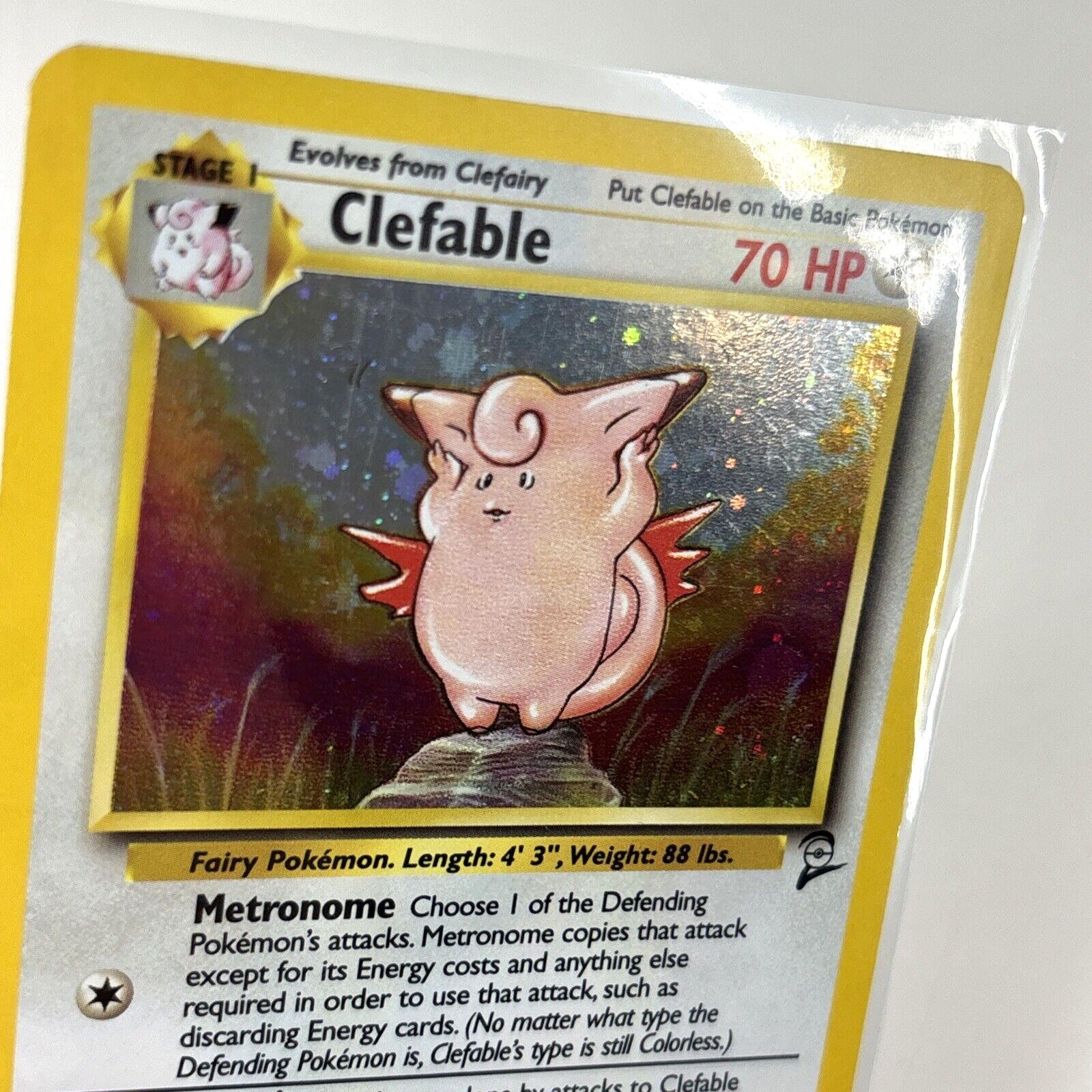 NM Clefable 5/130 Holo 1999 Base Set 2 WOTC Pokemon TCG