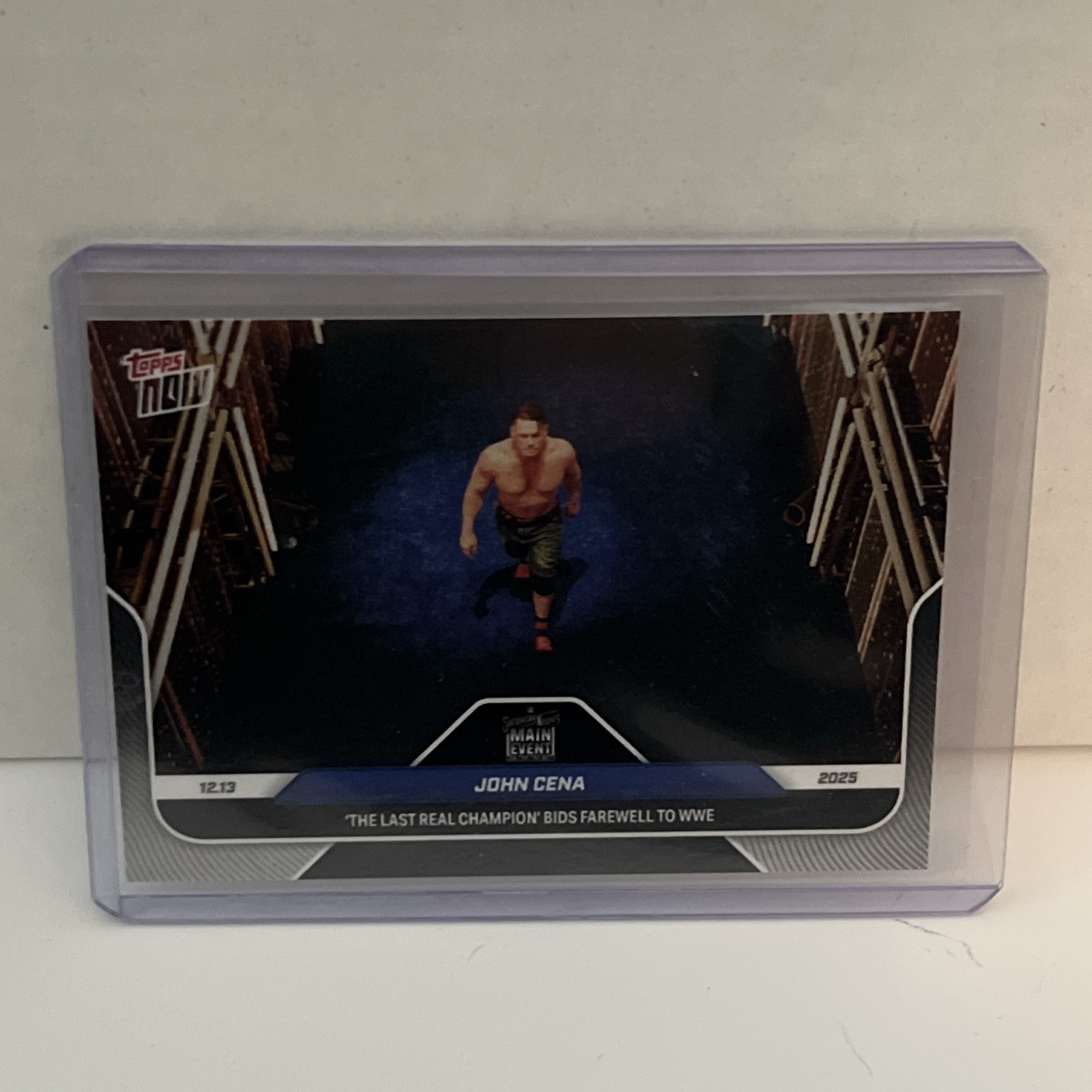 2025 TOPPS NOW JOHN CENA FINAL MATCH 137SP VERY RARE PHOTO VARIATION SSP WWE