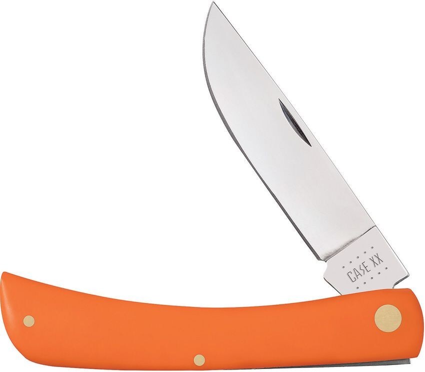 CASE XX KNIFE – LARGE SOD BUSTER ORANGE HANDLES #80512 – S/STEEL BLADE – 4 5/8″
