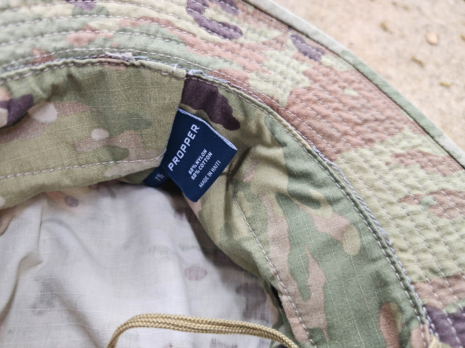 🇺🇸Multicam Boonie Hat Sun Cap Shade Camo ARMY USAF Propper -SIZE 7 1/2