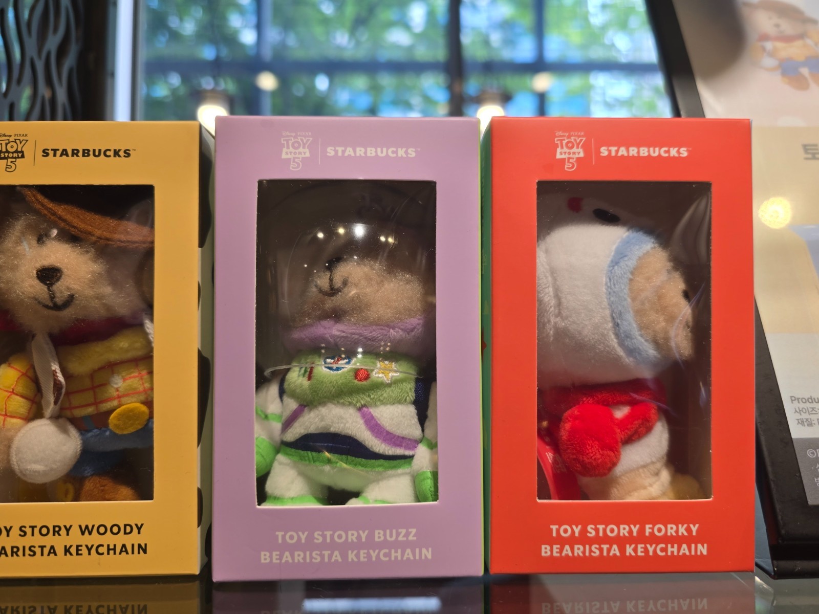 Starbucks Korea x [Toy Story Keychain ]Woody Buzz Forky Alien 4 TYPE