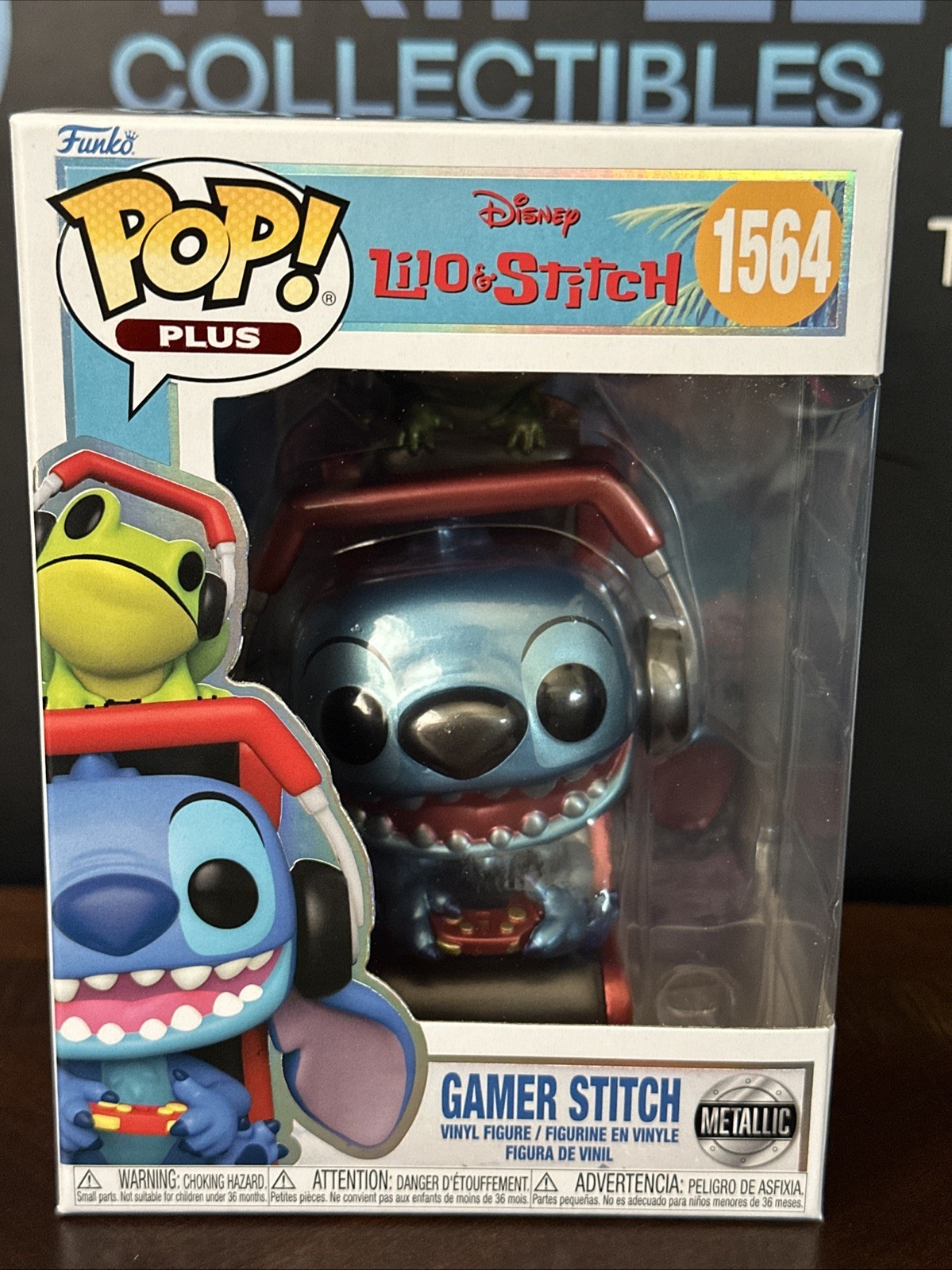 Funko Pop! Plus: Disney – Gamer Stitch (Metallic) #1564