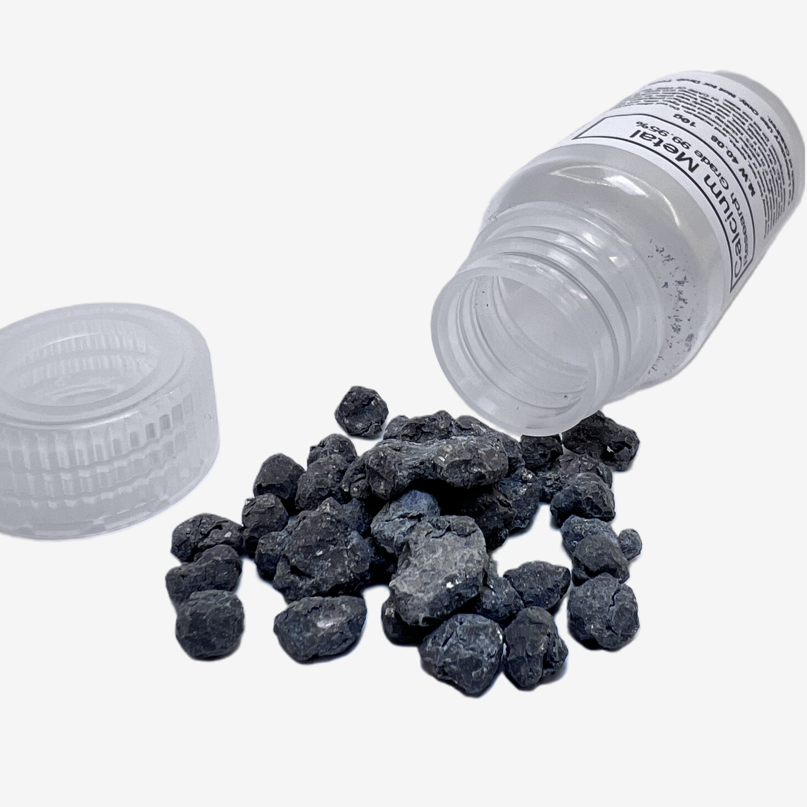 Calcium Metal (Ca) Pure 99.9% Element 20 – 10 Grams – Polypropylene Bottle