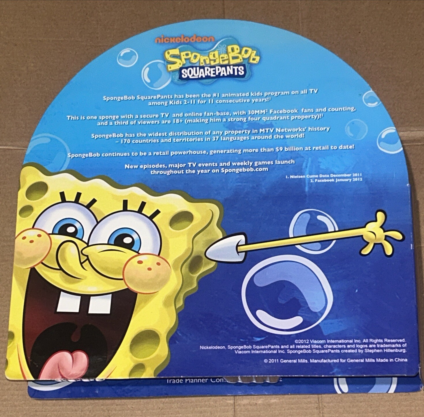 Rare SpongeBob SquarePants General Mills Water Squirter Toys Promo Press Kit