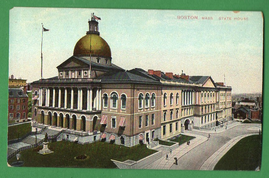MASSACHUSETTS STATE HOUSE BOSTON VINTAGE PC. 820