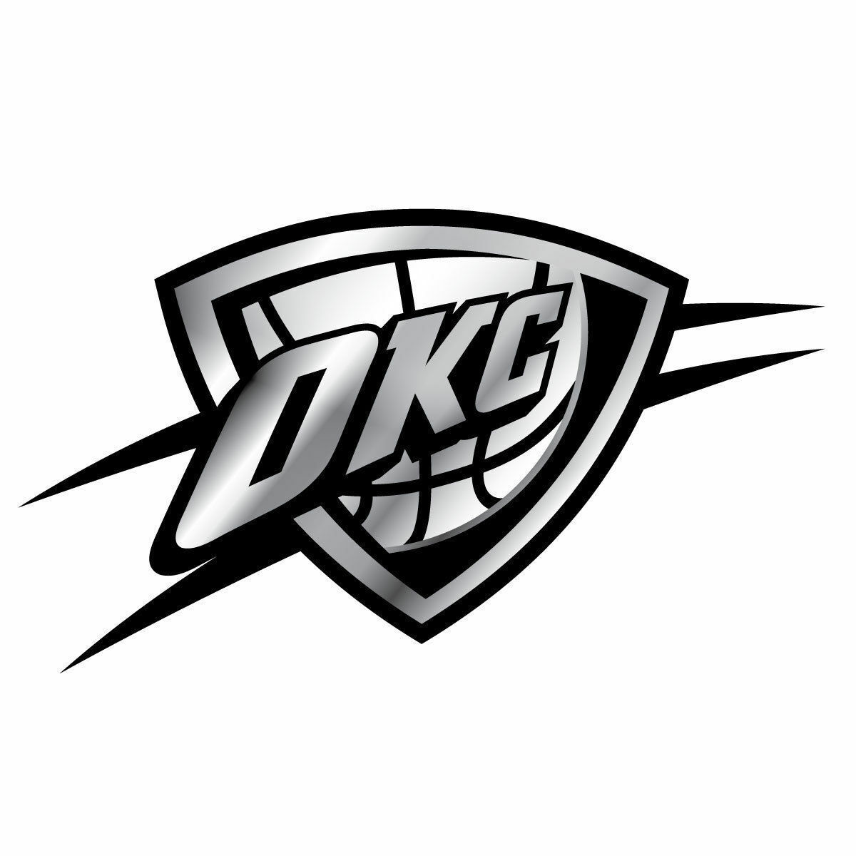 OKLAHOMA CITY THUNDER 3-D CHROME AUTO CAR EMBLEM #5 – NEW