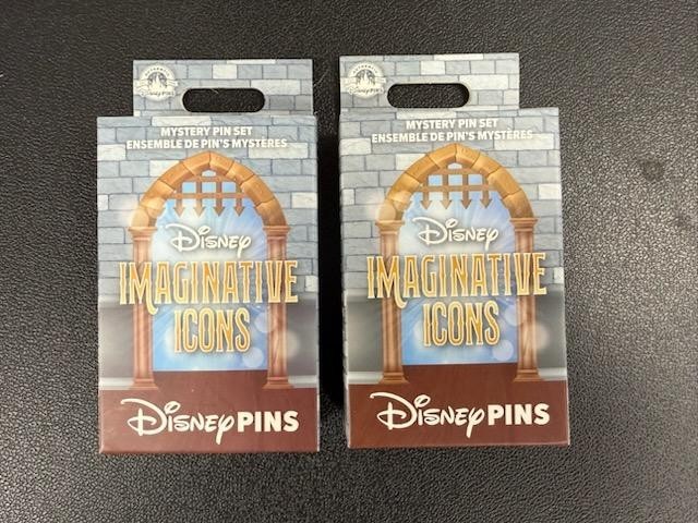Disney Parks Trading Pins Imaginative Icons 2 Pin Mystery Box Sealed Lot Of 2