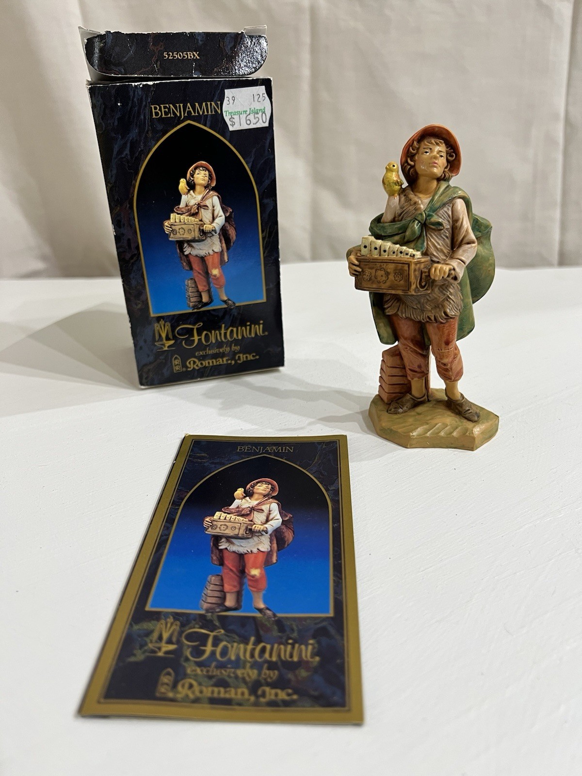 Fontanini Benjamin 1999 5″ Nativity Collection Village Musician Vintage Heirloom