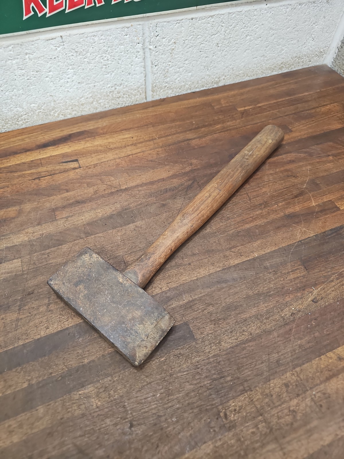 N24- Vintage “ATHA” No. 670 Straight Peen 3 # *Stone Masons* Hammer