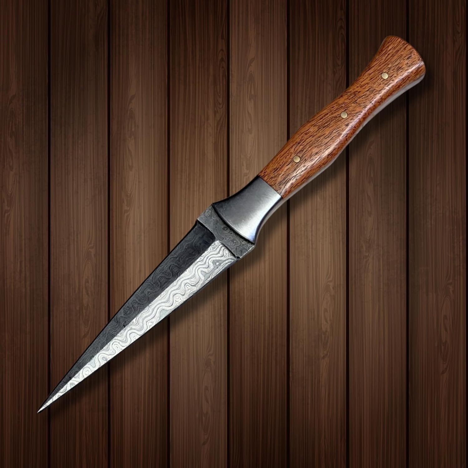 Arkansas Toothpick Knife Handmade Damascus Double Edge Dagger
