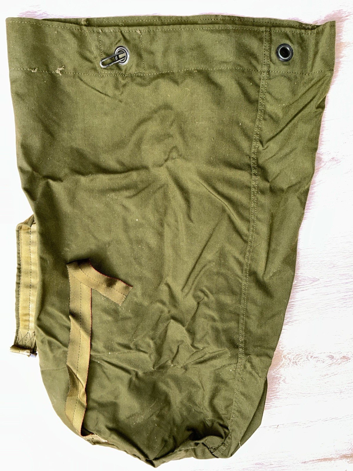 Military Duffel Bag OD Green Nylon Carry Straps