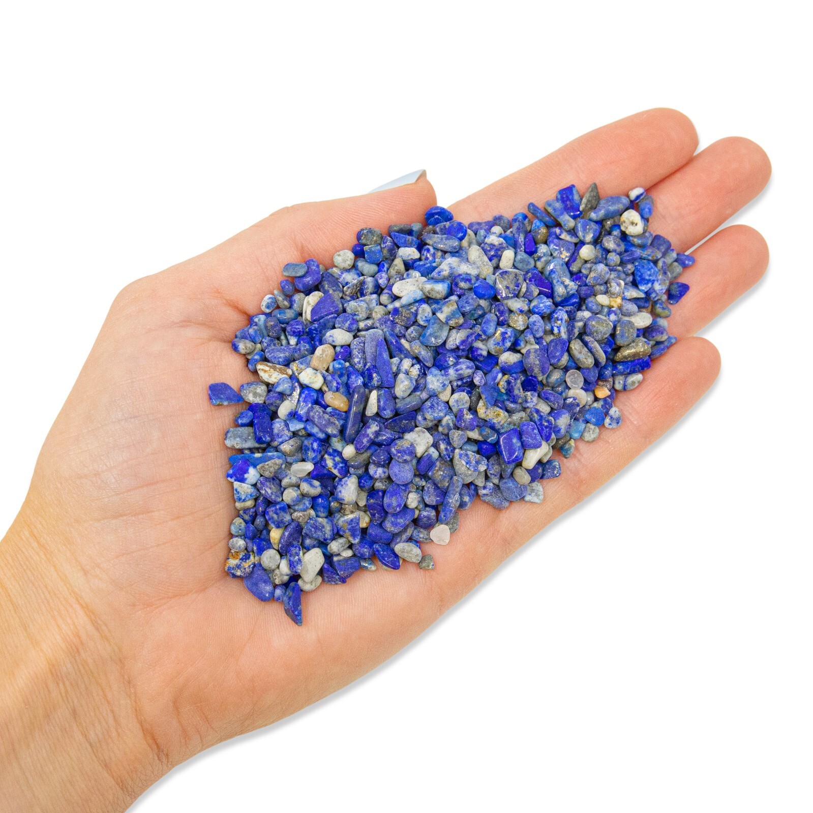 Tumbled Lapis Lazuli Crystal Stone Chips Bulk Natural Gemstone Undrilled Beads