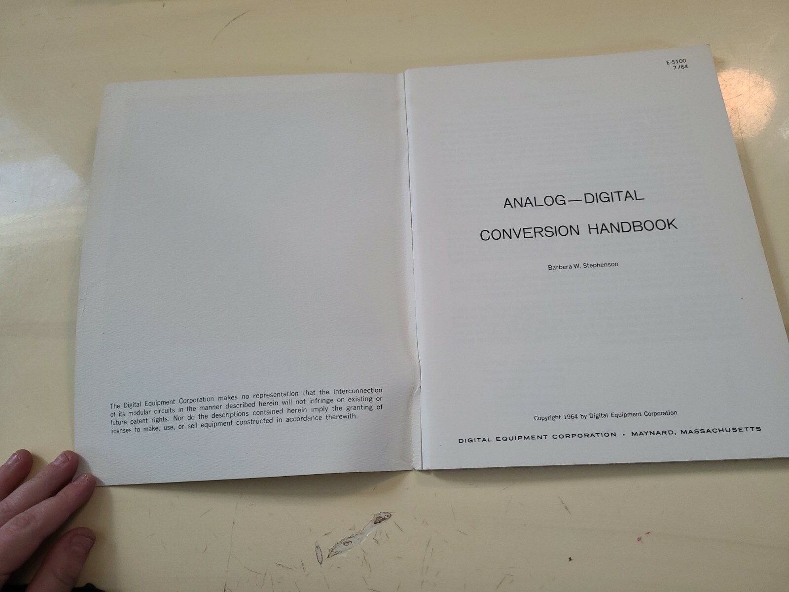1964 ANALOG DIGITAL CONVERSION HANDBOOK RARE VTG