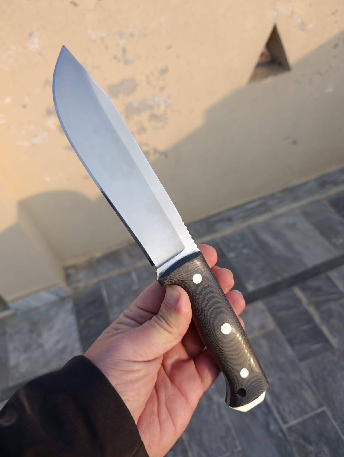 Joker Nomad 6.5 Fixed Knife 6¾″ Full Tang Bohler N695 Steel Blade Micarta Handle