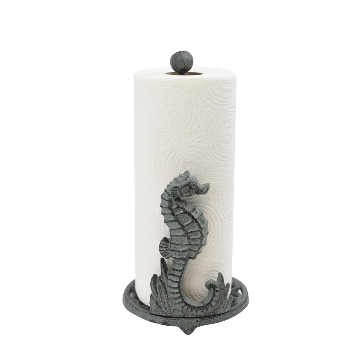 Kitchen Seahorse Paper Towel Holder Dining Storage Dispenser Coastal Home Decor