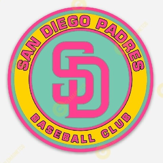 San Diego Padres STICKER – City Connect Colors MLB California SD baseball