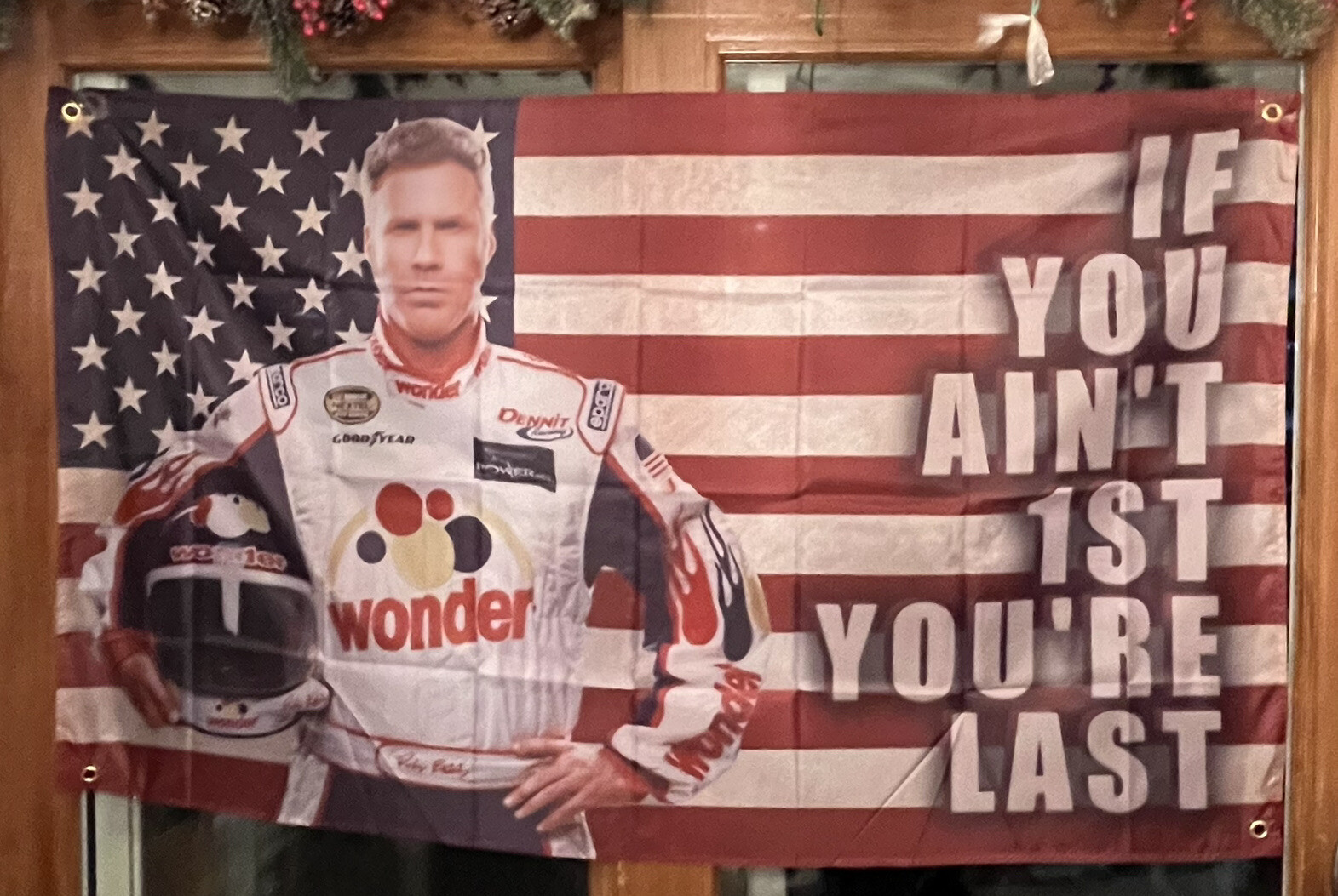 New Racing Flag Banner Ricky Bobby Nascar Dirt Racing Beer Sign 3×5 Ft Outdoor