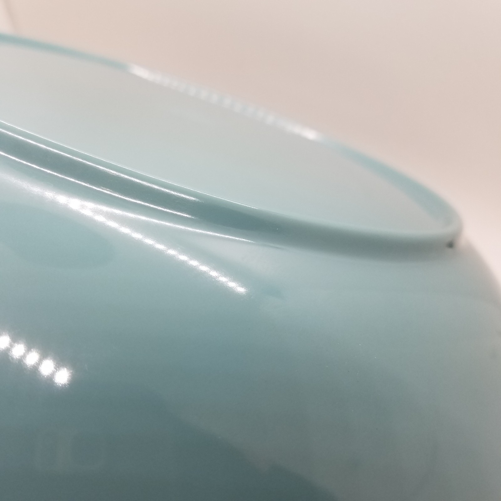 Cravings Chrissy Teigen Bowl Melamine Blue Tropical Large Serving Salad 12”