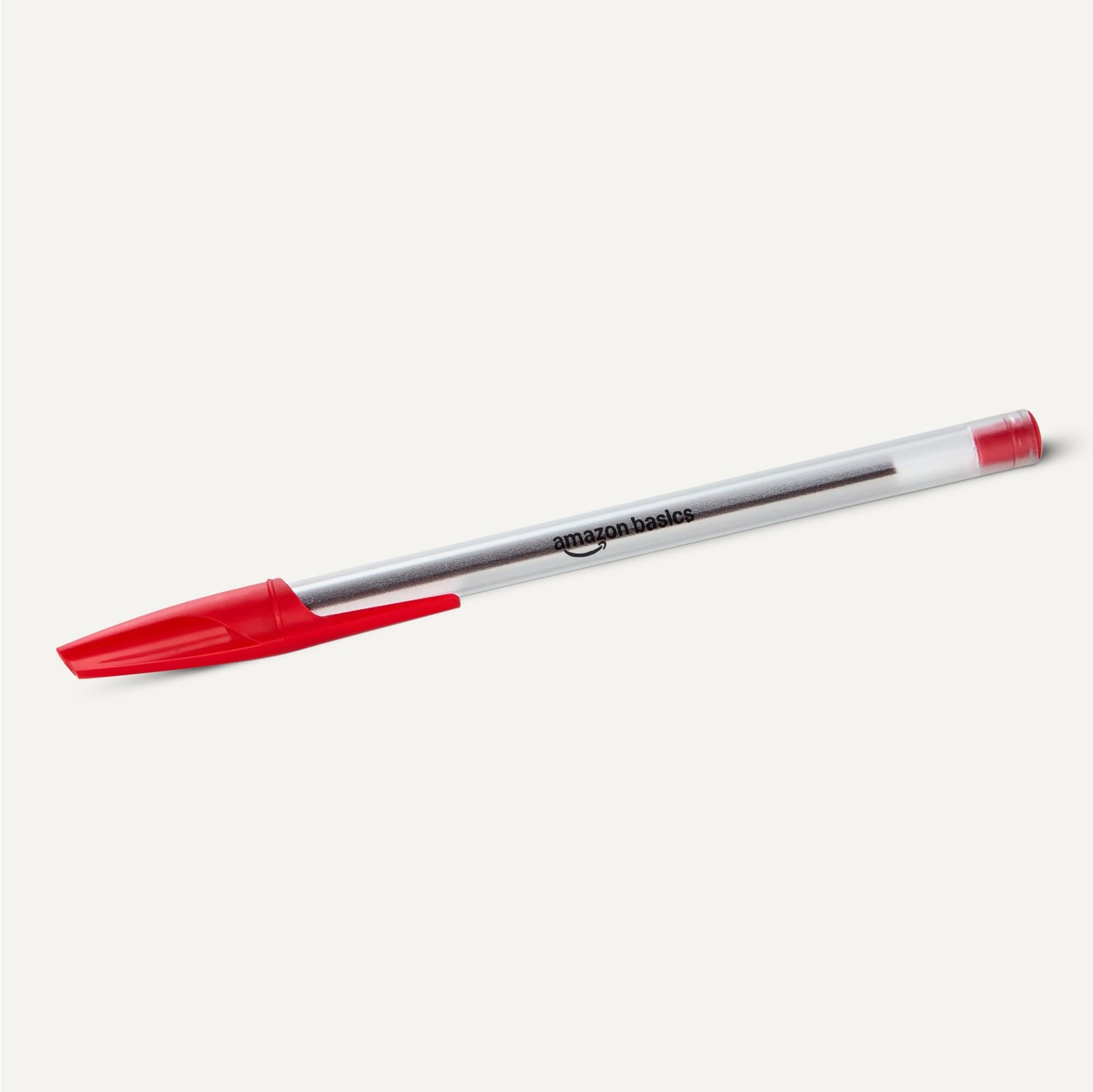 Amazon Basics Ballpoint Pens, Medium Point 1.0mm, 1 Count (Pack of 36), Red