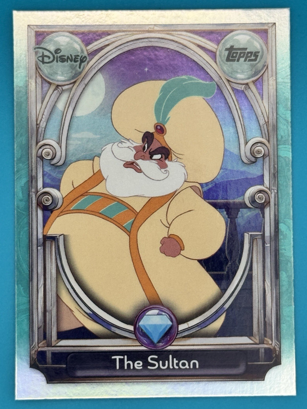 2025 Topps Disney Wonder The Sultan Aladdin Tier II Diamond Holofoil #132