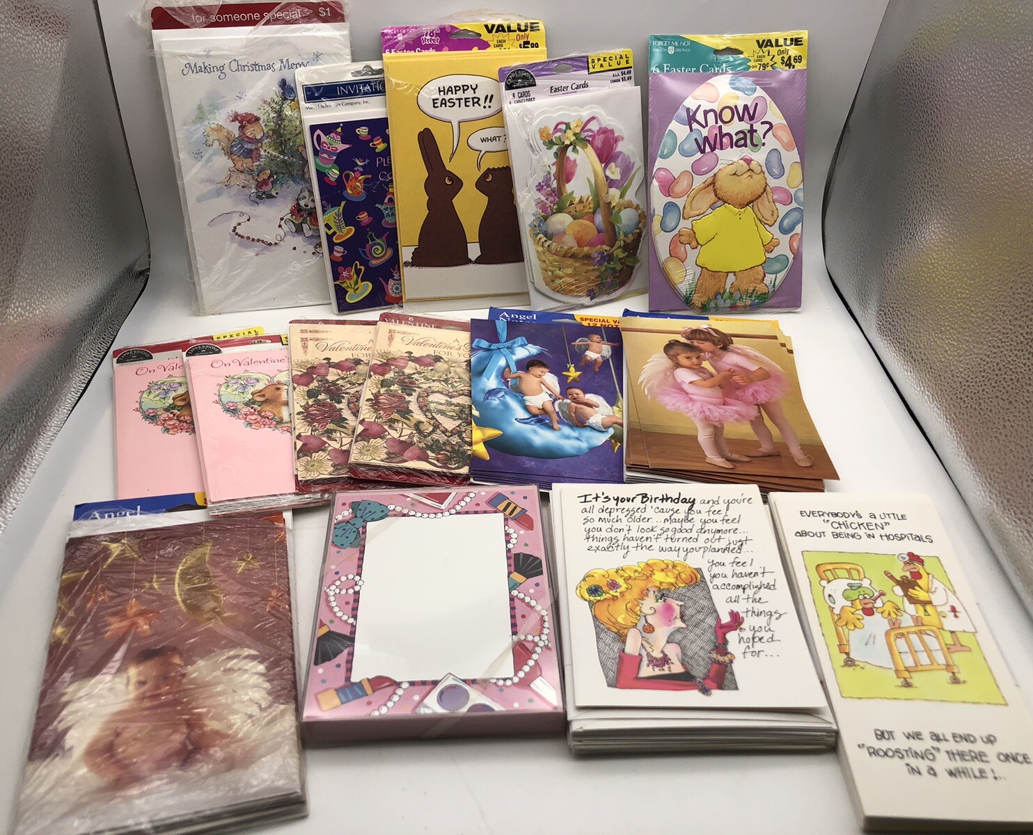 Vintage Christmas Easter Hospital Birthday Funny Notes card lot Most Pack Sealed