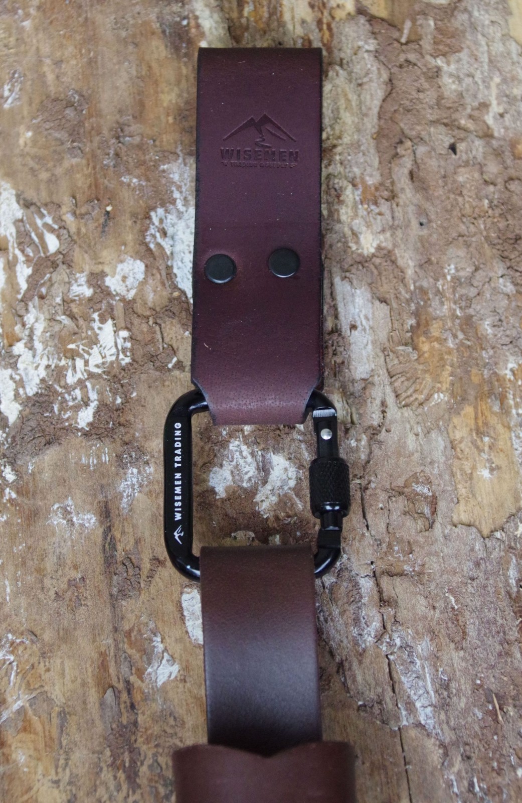 Wisement Trading Dangler Loop Dark Brown Leather Fits 1.75″ Belt Width USA MADE