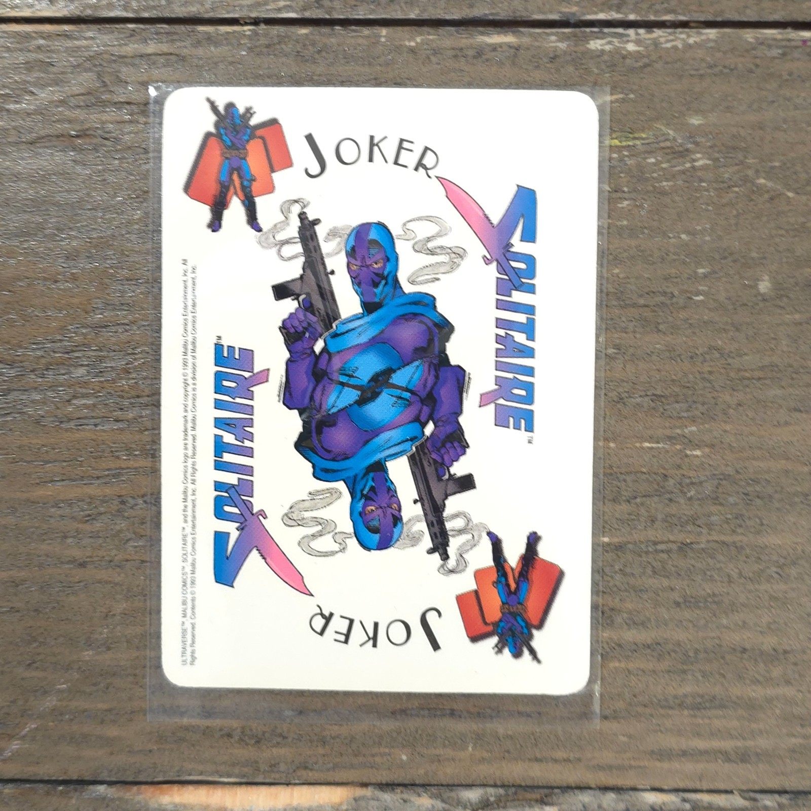 1993 Skybox Ultraverse Promo NNO Solitaire Joker Card Malibu Comics