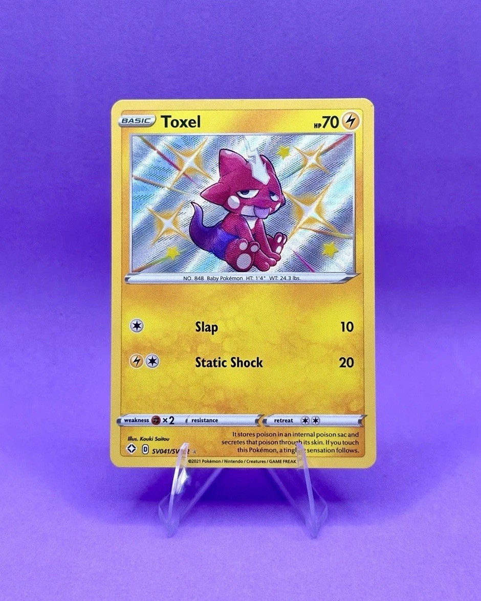 Toxel SV041/SV122 Shiny Rare Shining Fates Shiny Vault Pokemon Holo NM