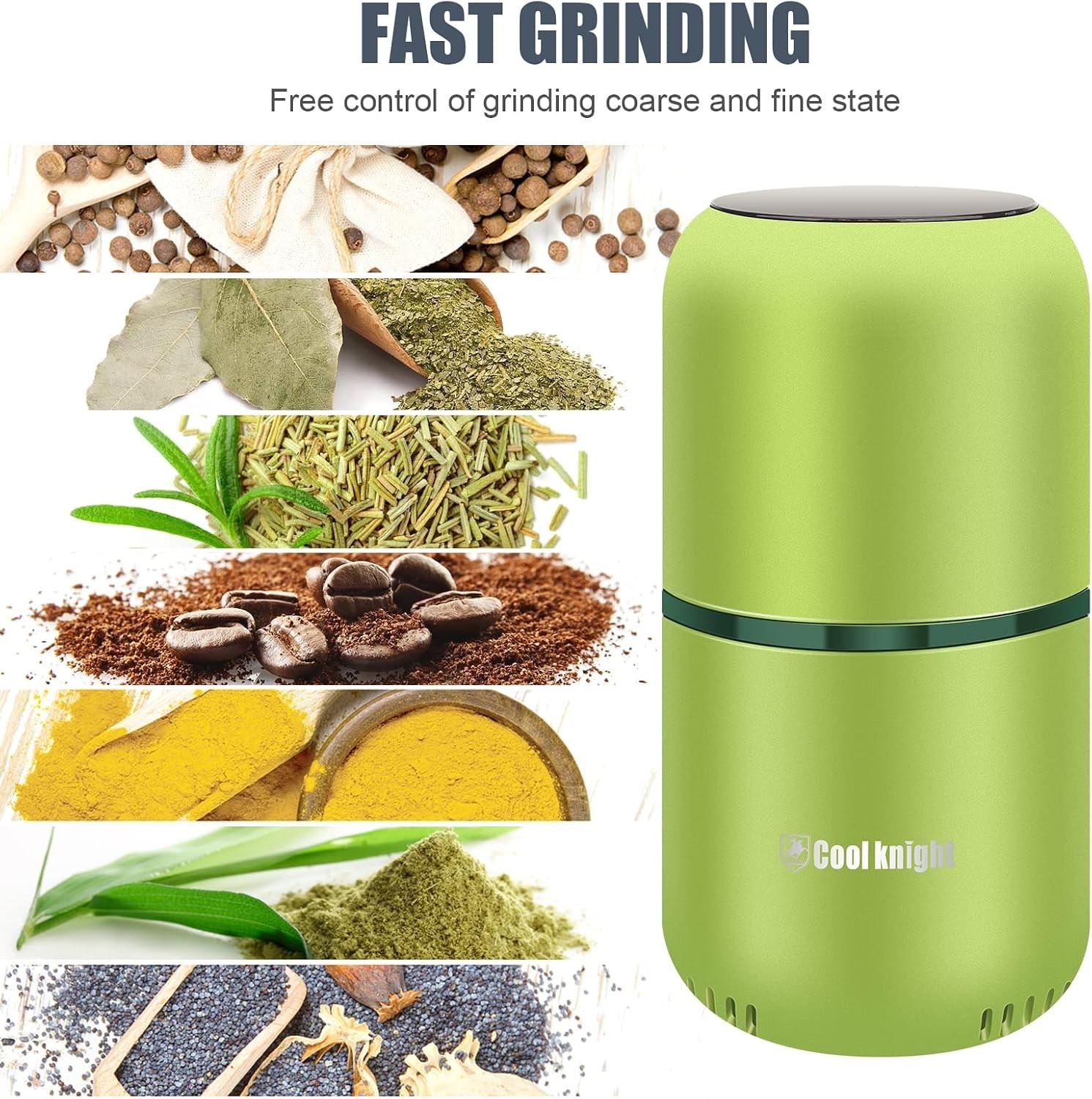 Multi-Functional Electric Grinder – Stainless Steel Herb, Spice & Coffee Grinder