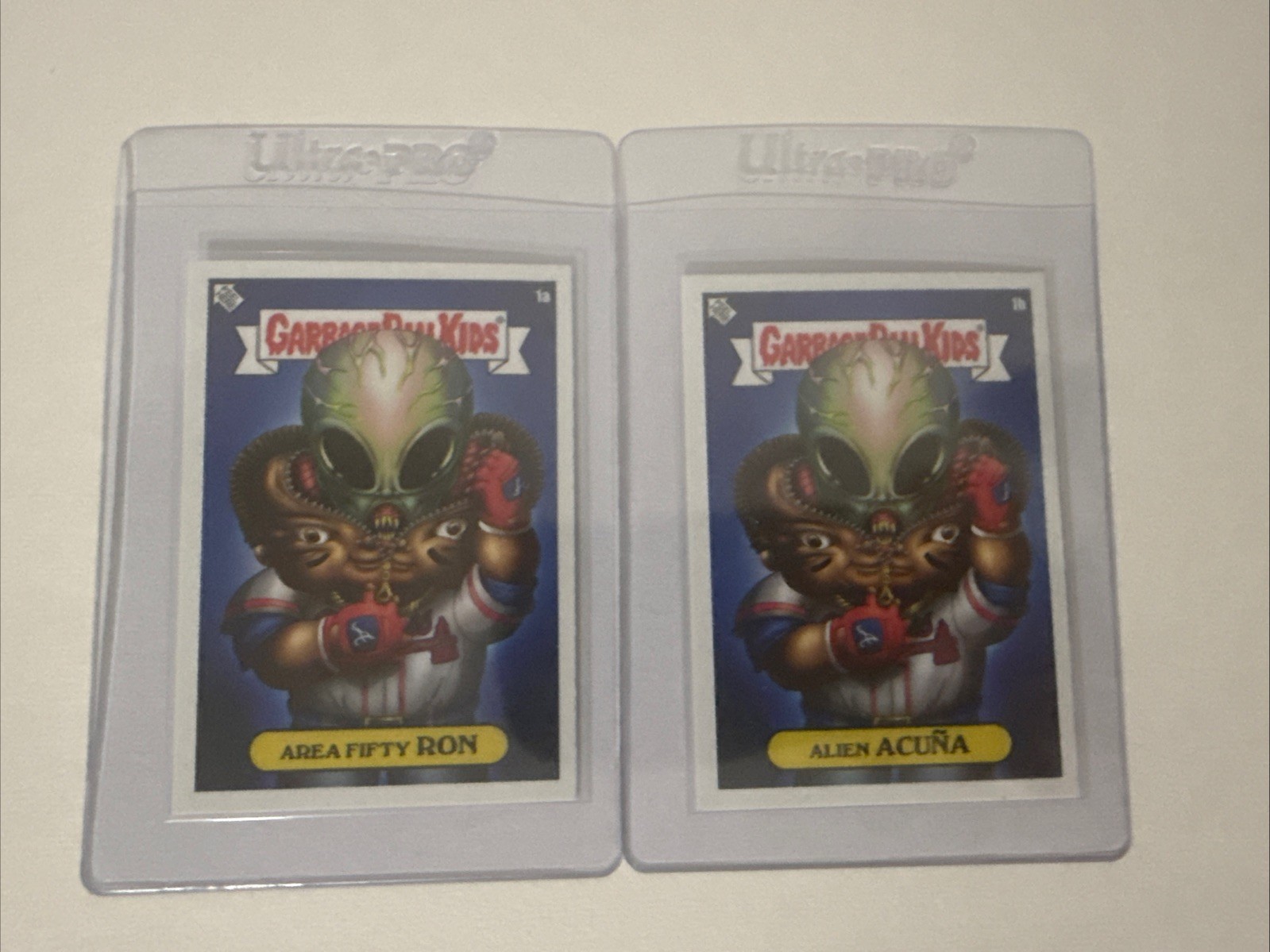 Garbage Pail Kids 2022 GPK x MLB S2 Alex Pardee Both 1a And 1b Ronald Acuna Jr