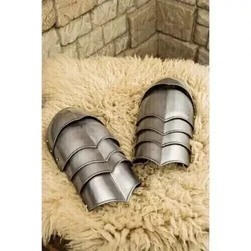 Medieval Gorget Pauldrons Armor Pair of Shoulder Steel LARP Shoulder Guard Armor