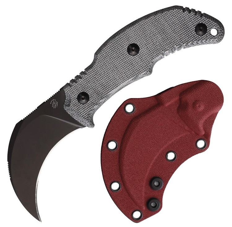 Bastinelli Creations Fixed Knife 2.75″ Bohler N690 Steel Blade Micarta Handle