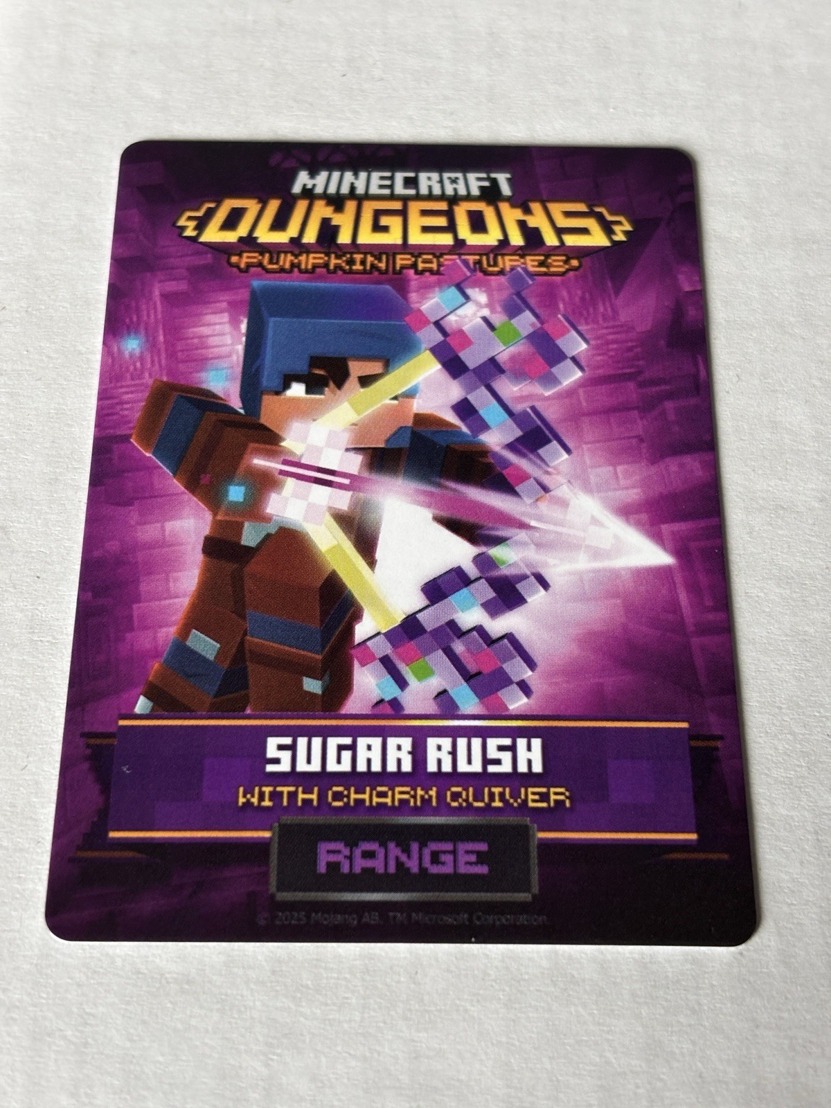 Minecraft Dungeons Arcade Card Series 5 Sugar Rush #123/144 Range Unique