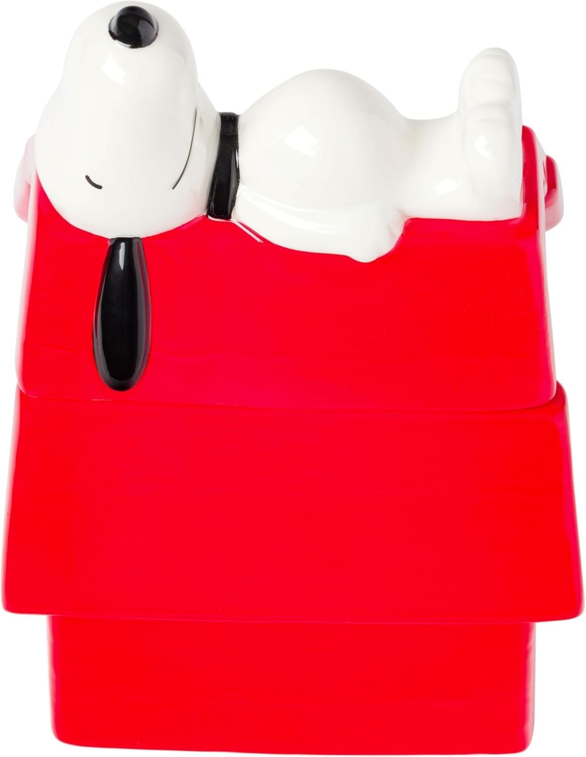 Nostalgic Peanuts Snoopy Ceramic Cookie Jar – Hand Wash Only, 5.25” x 5” x 7.75”