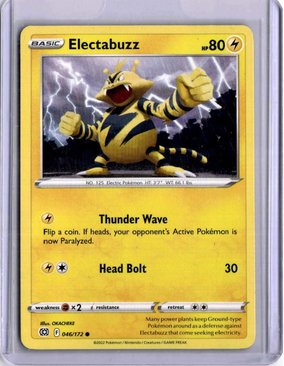 #046 /172 – ELECTABUZZ – REGULAR – BRILLIANT STARS – POKEMON – ENGLISH