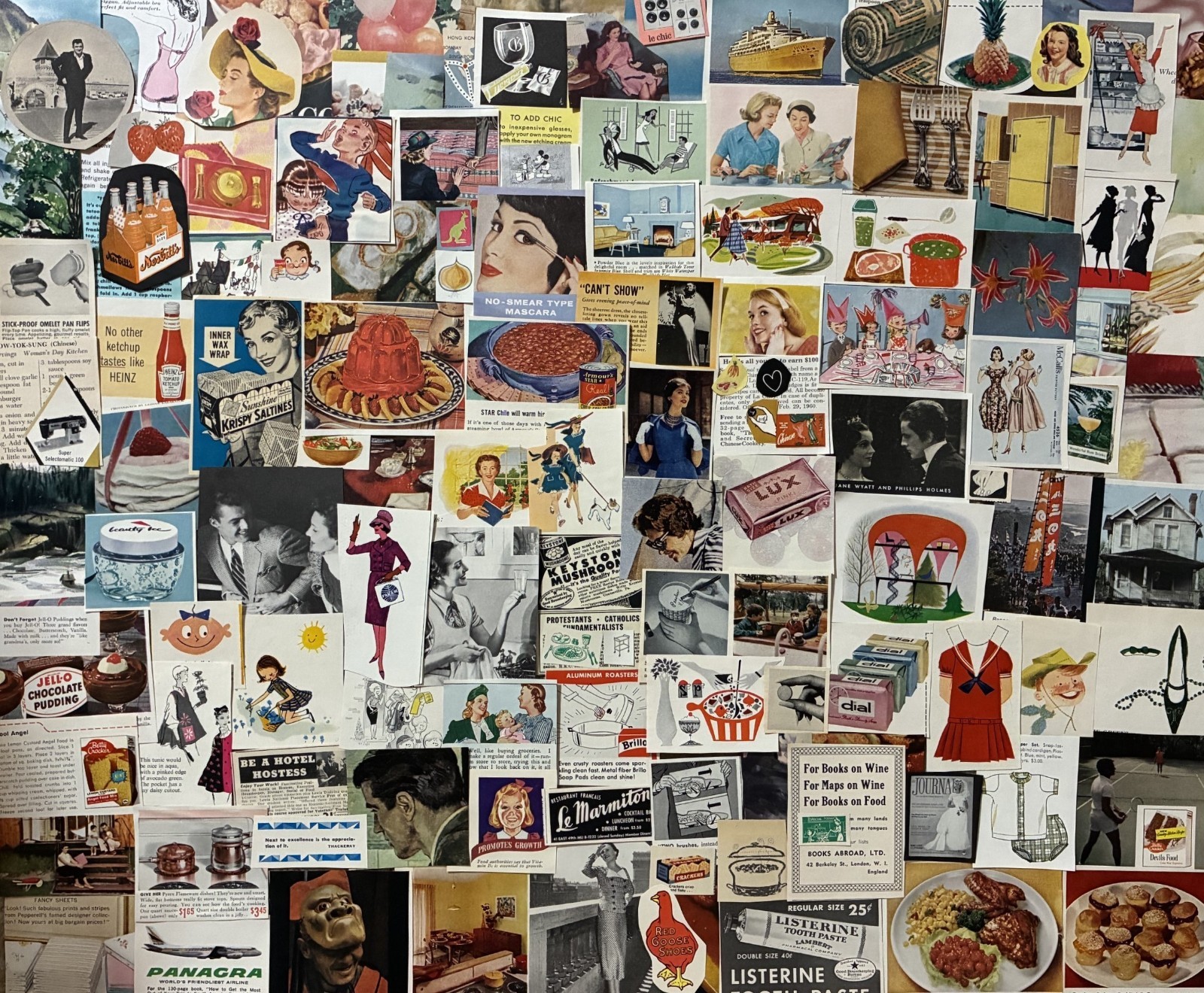 Lot of 100+ 1930s~1970s~Teeny Tiny Ads & Cutouts~Ephemera~Collage~Junk Journals!
