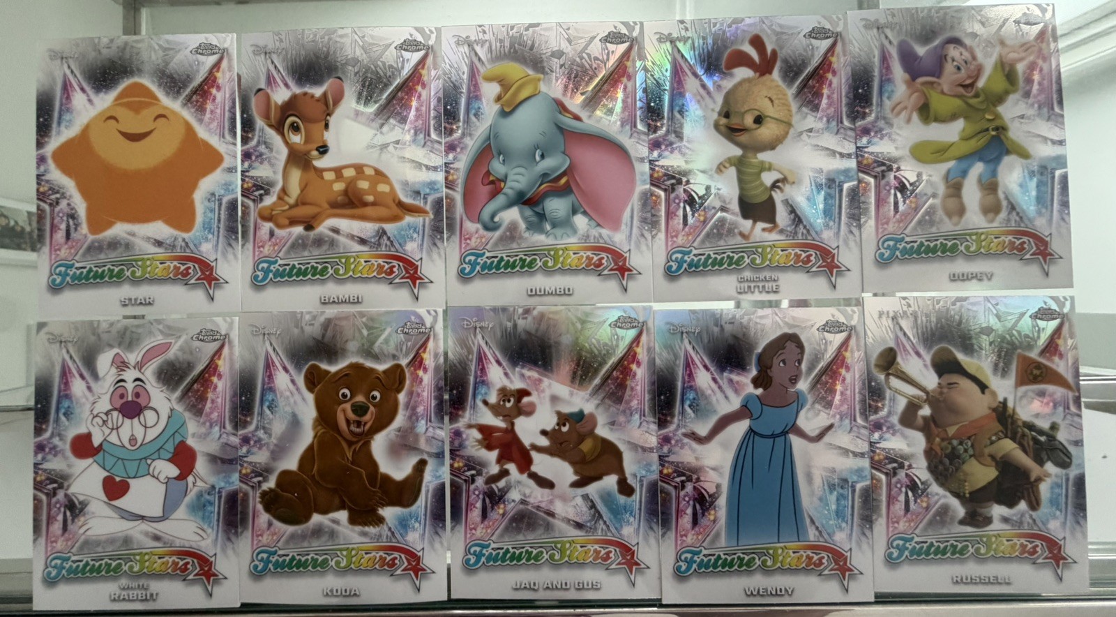 2026 Topps Chrome Disney Future Stars Inserts Complete Card Set (10)
