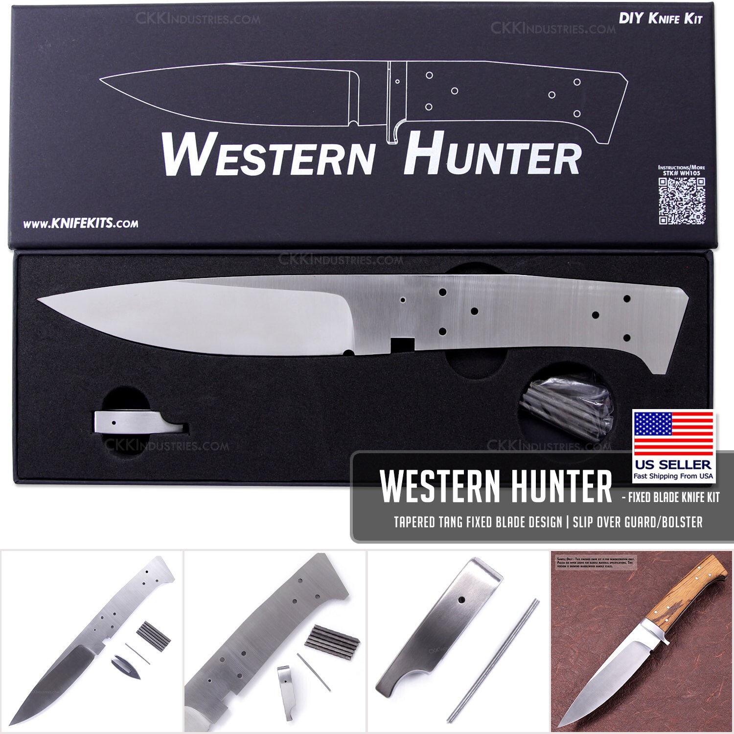Western Hunter – DIY Knife Making Kit – USA Design