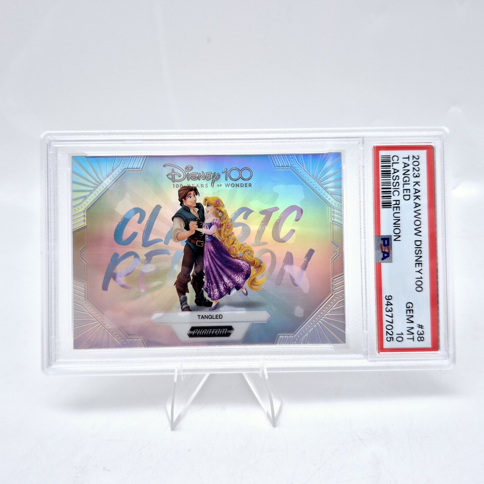 2023 Kakawow Disney 100 Classic Reunion Tangled #38 PSA 10