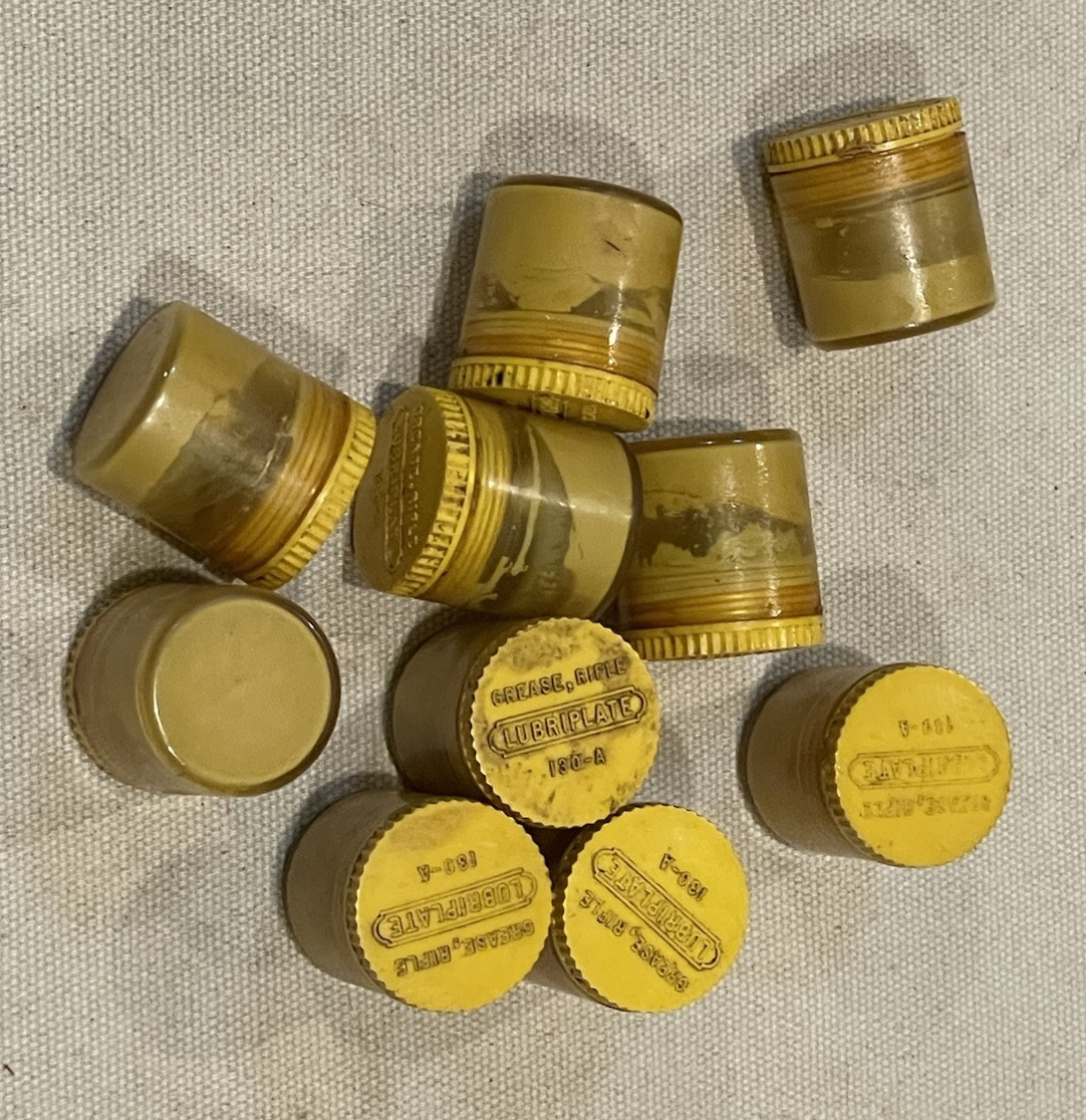 One WWII M1 Garand Grease Pot Lubriplate 130-A